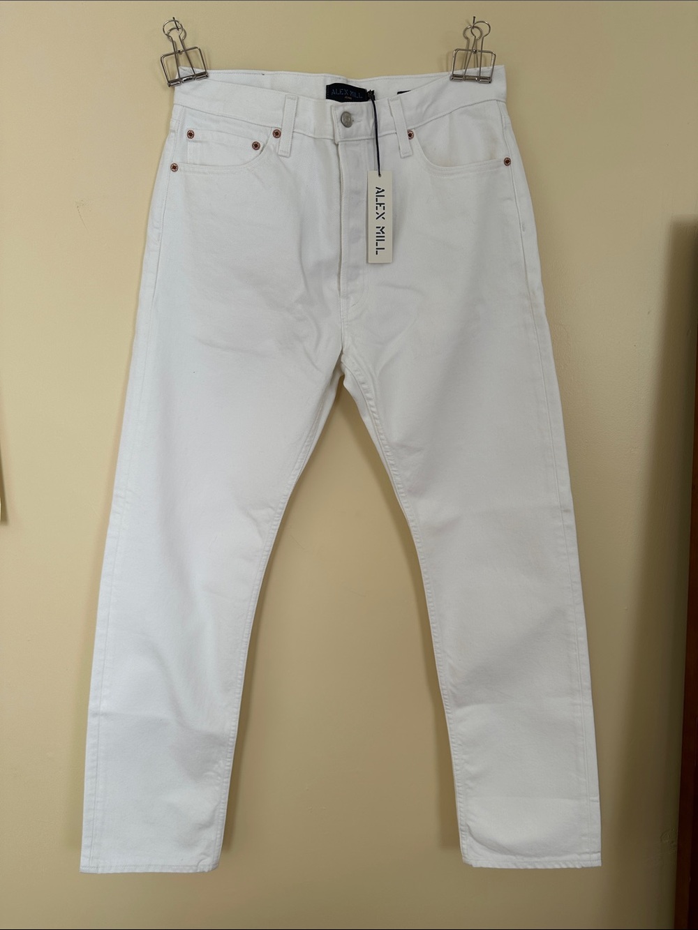 Alex Mill Men’s AM Original 5 Pocket Jean in Optic White